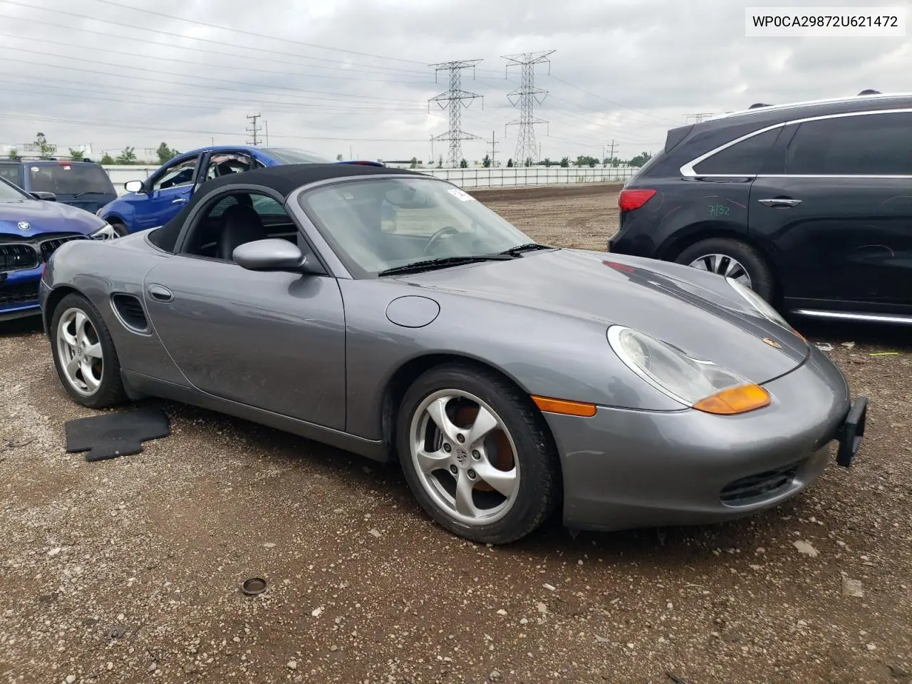 2002 Porsche Boxster VIN: WP0CA29872U621472 Lot: 61484275