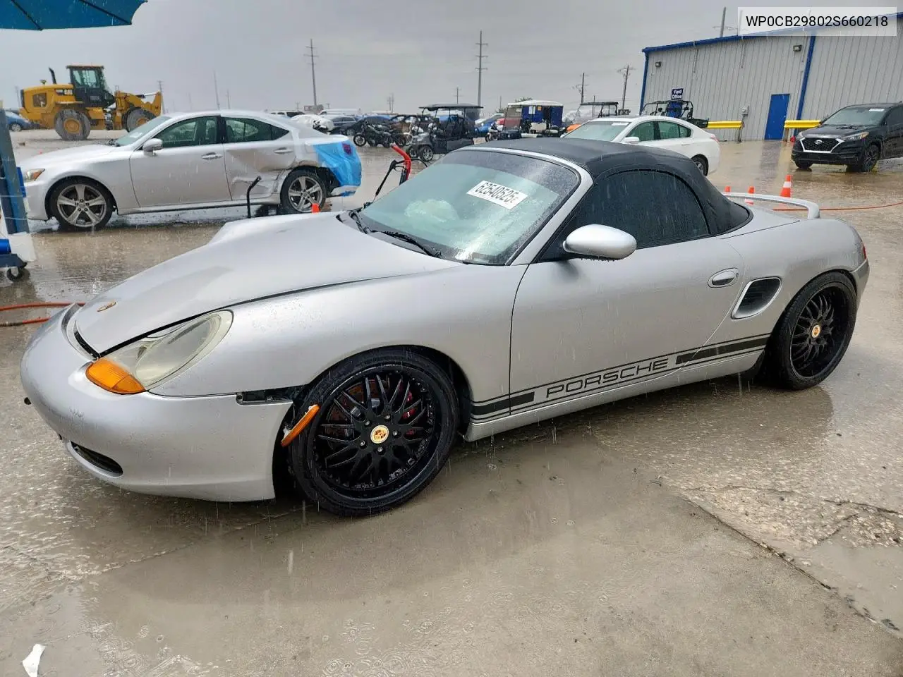 2002 Porsche Boxster S VIN: WP0CB29802S660218 Lot: 62540525