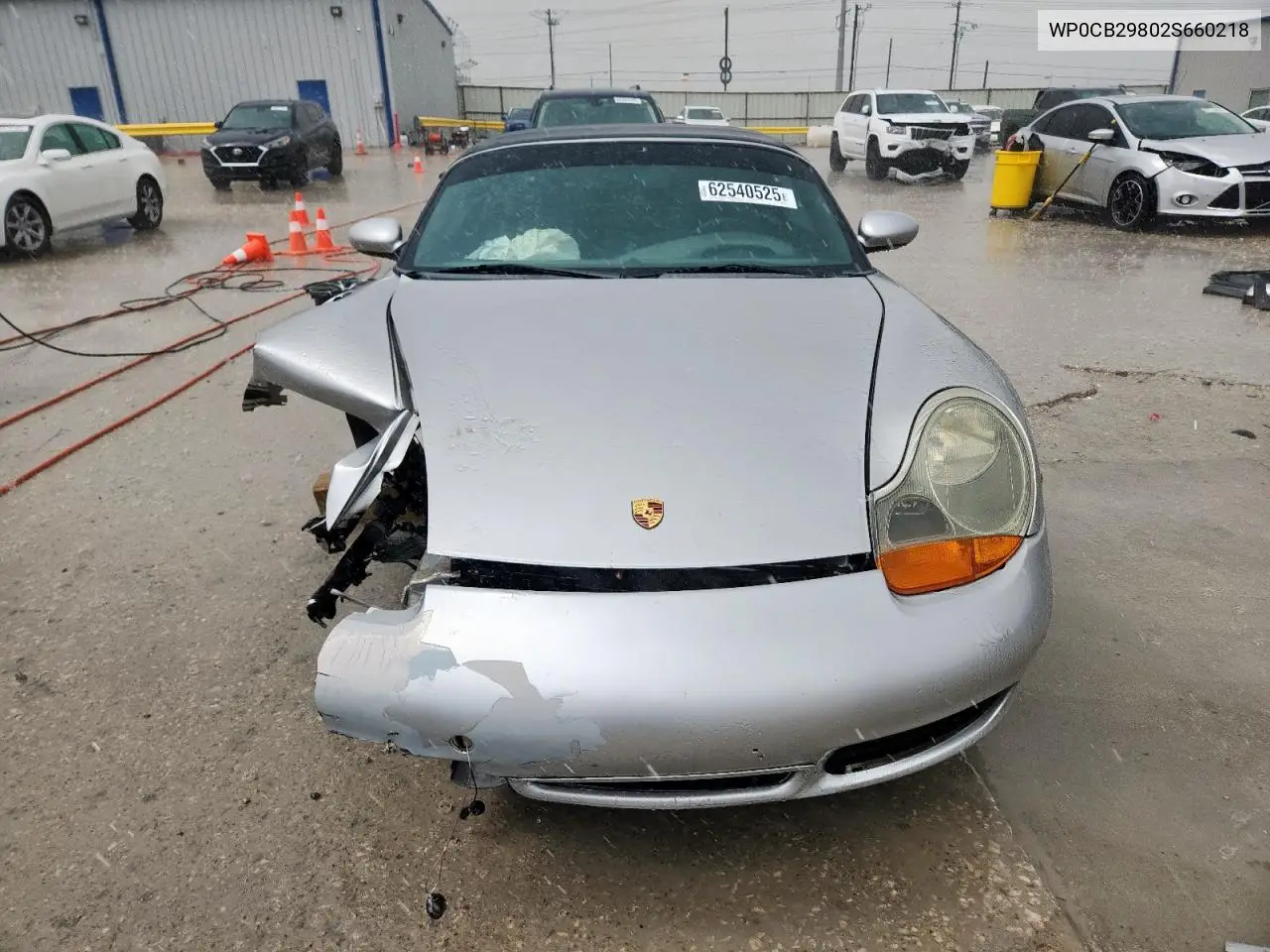 2002 Porsche Boxster S VIN: WP0CB29802S660218 Lot: 62540525