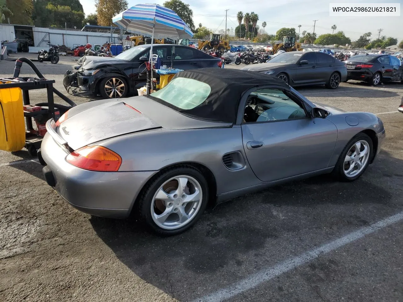 2002 Porsche Boxster VIN: WP0CA29862U621821 Lot: 85770484