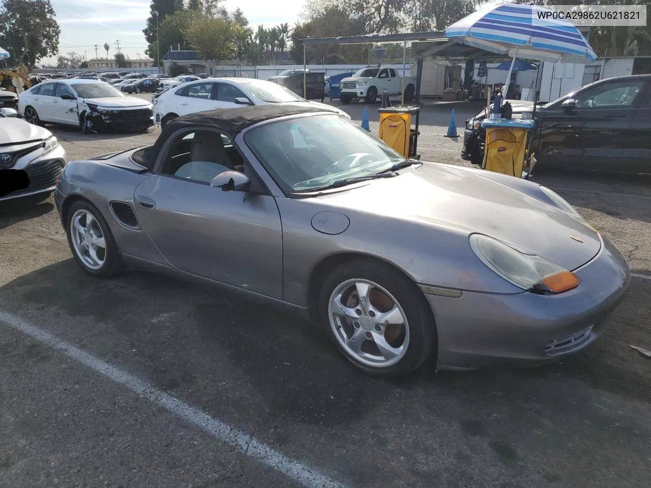 2002 Porsche Boxster VIN: WP0CA29862U621821 Lot: 85770484