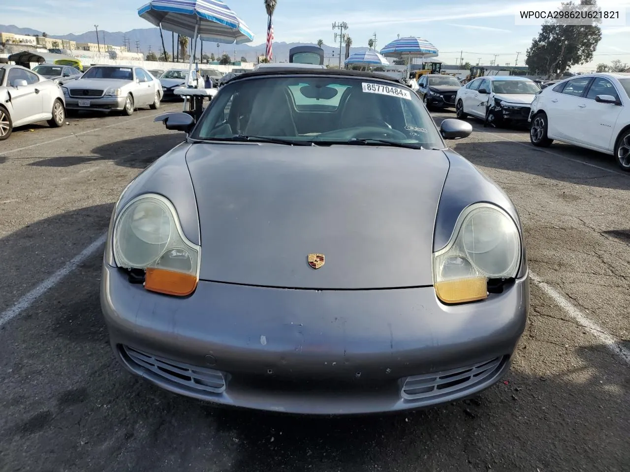 2002 Porsche Boxster VIN: WP0CA29862U621821 Lot: 85770484