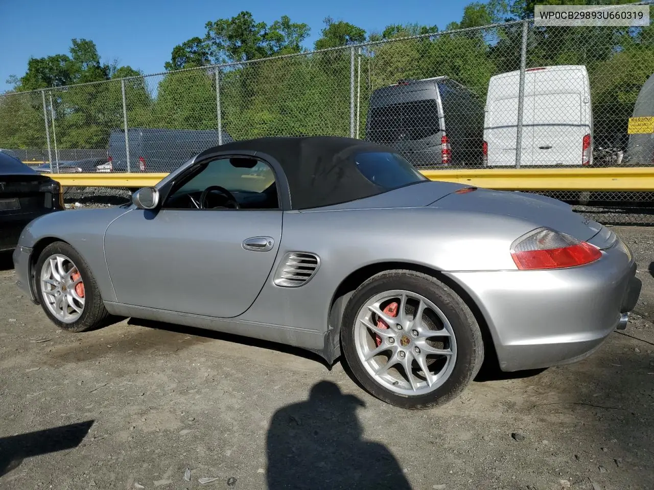 2003 Porsche Boxster S VIN: WP0CB29893U660319 Lot: 54300435