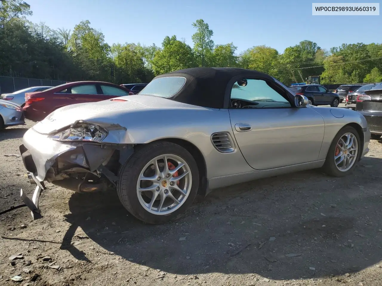2003 Porsche Boxster S VIN: WP0CB29893U660319 Lot: 54300435