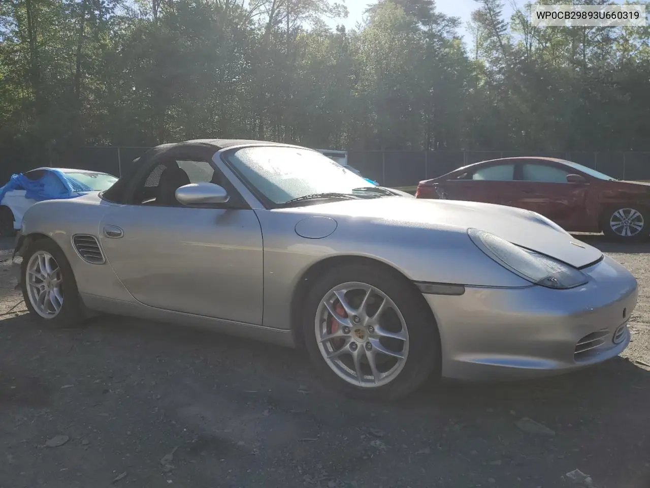 2003 Porsche Boxster S VIN: WP0CB29893U660319 Lot: 54300435