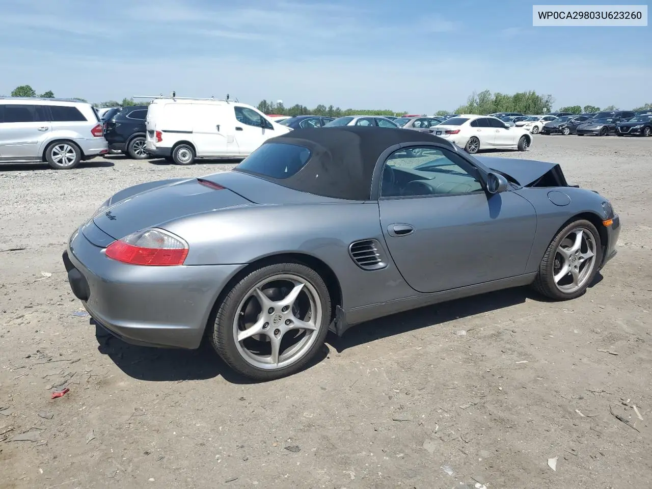 2003 Porsche Boxster VIN: WP0CA29803U623260 Lot: 54511835