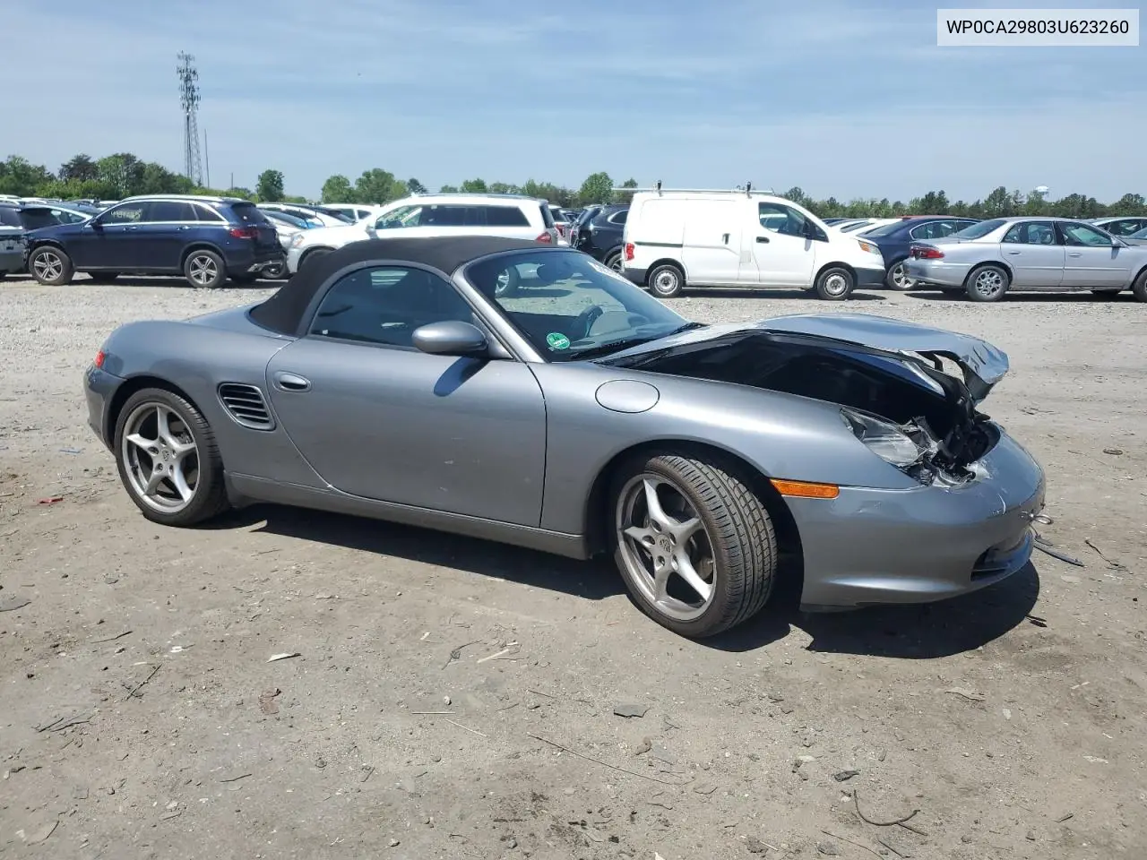 2003 Porsche Boxster VIN: WP0CA29803U623260 Lot: 54511835