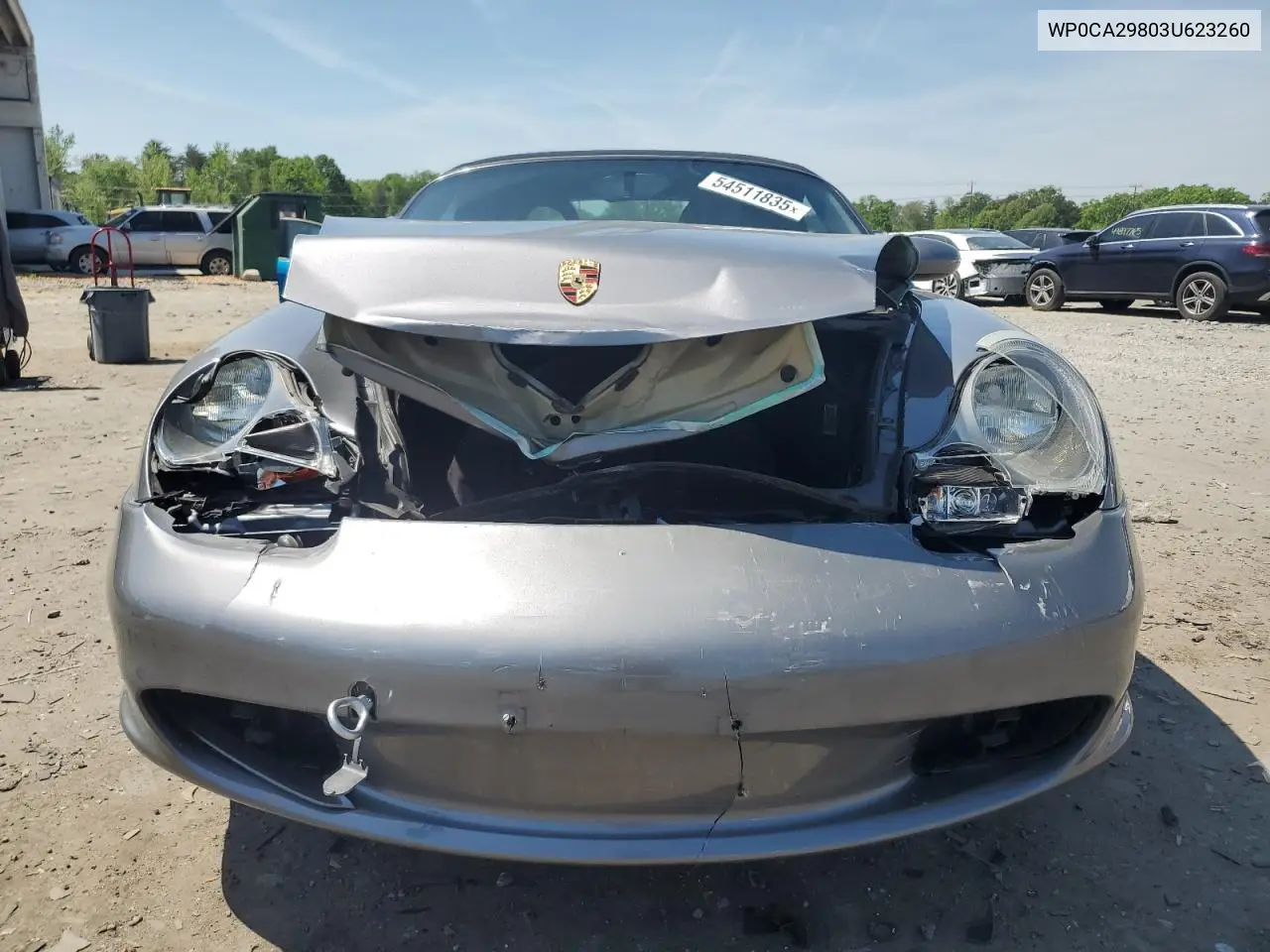 2003 Porsche Boxster VIN: WP0CA29803U623260 Lot: 54511835