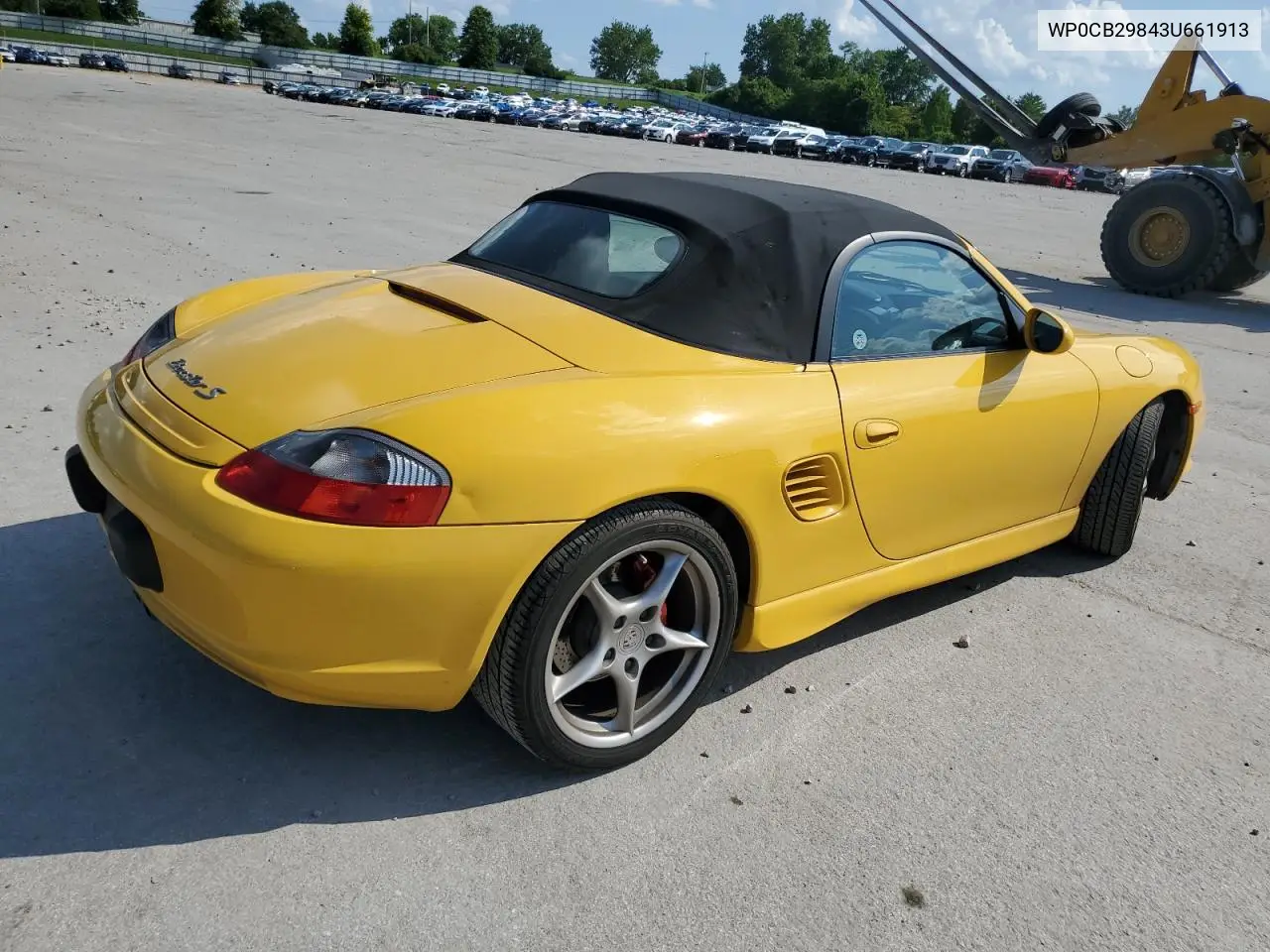 2003 Porsche Boxster S VIN: WP0CB29843U661913 Lot: 56097155