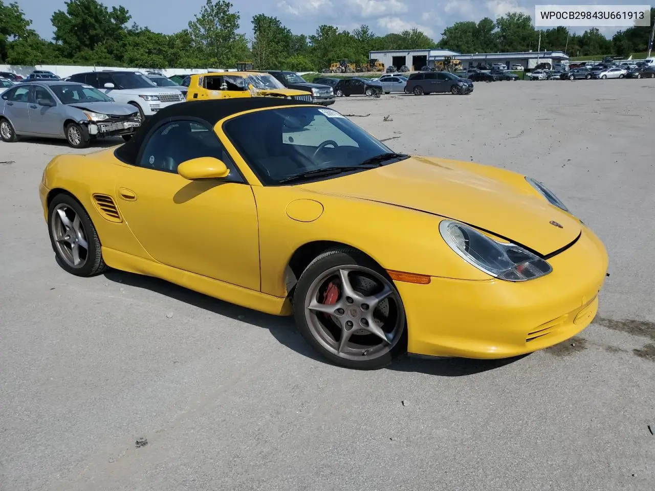 2003 Porsche Boxster S VIN: WP0CB29843U661913 Lot: 56097155