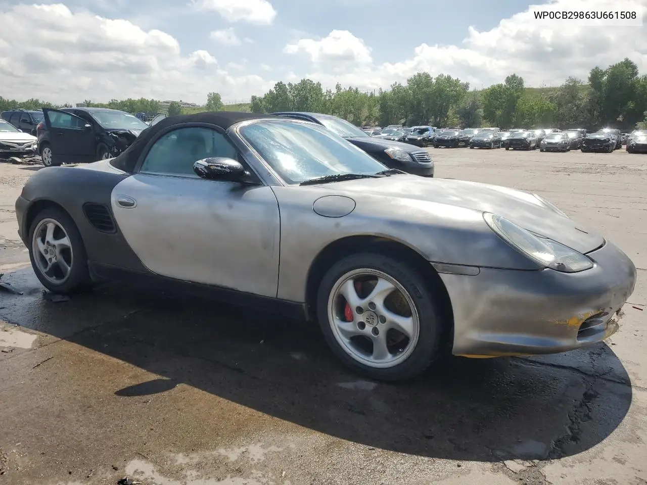 2003 Porsche Boxster S VIN: WP0CB29863U661508 Lot: 60139915