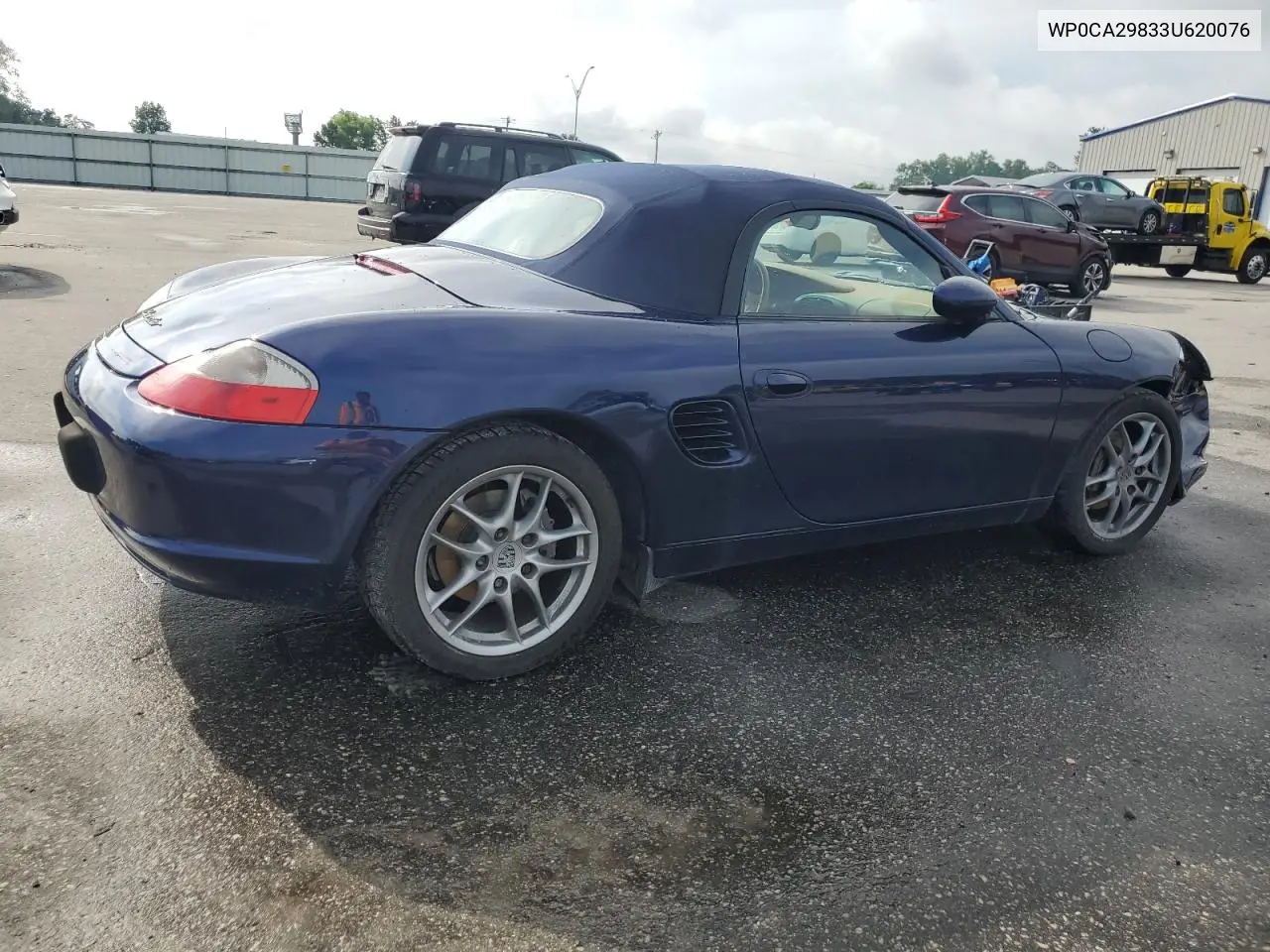 2003 Porsche Boxster VIN: WP0CA29833U620076 Lot: 61276605