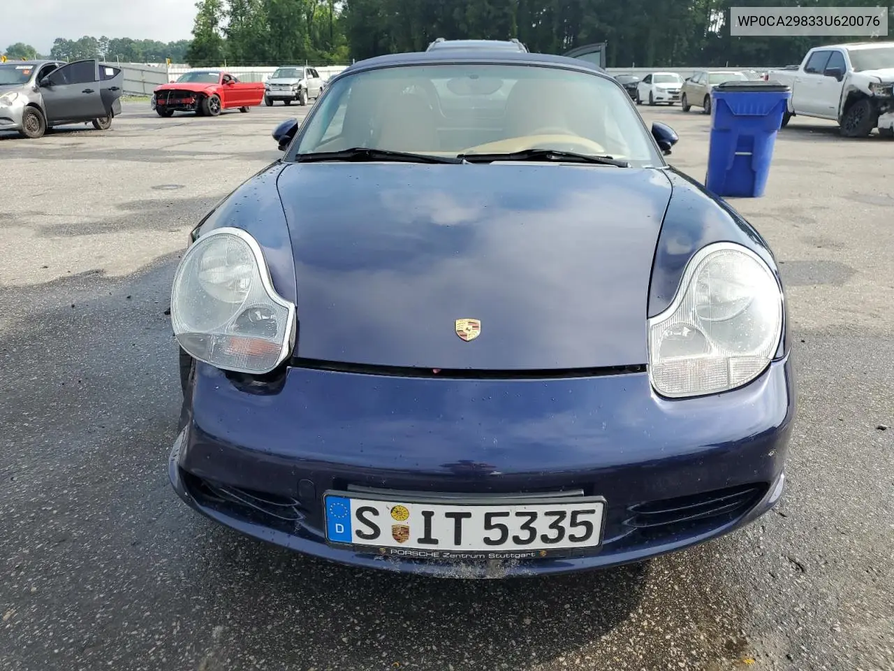 2003 Porsche Boxster VIN: WP0CA29833U620076 Lot: 61276605