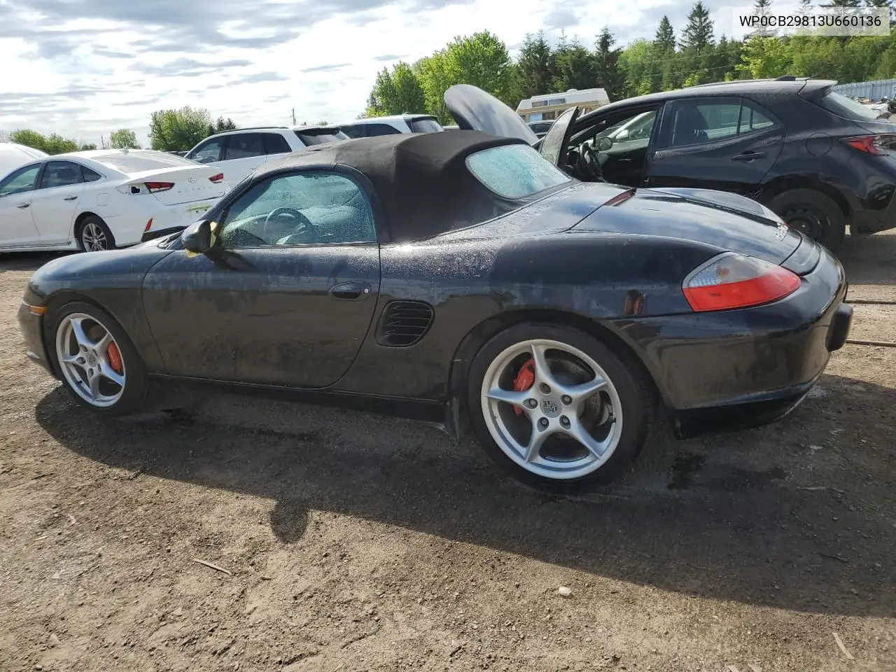 2003 Porsche Boxster S VIN: WP0CB29813U660136 Lot: 61366155