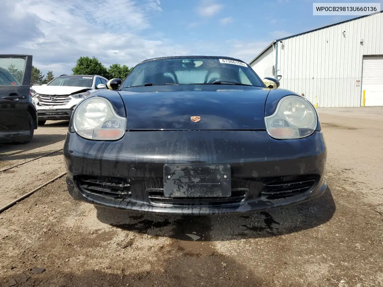 2003 Porsche Boxster S VIN: WP0CB29813U660136 Lot: 61366155