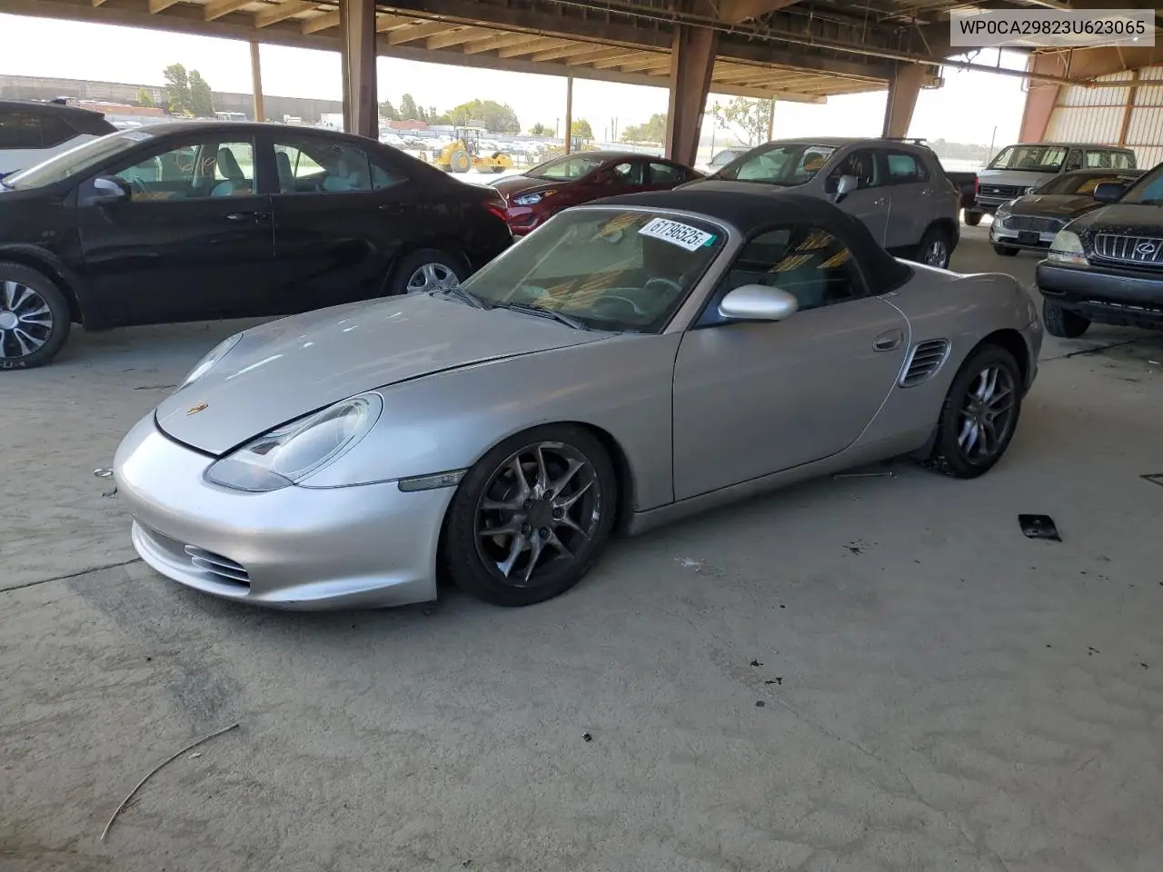 2003 Porsche Boxster VIN: WP0CA29823U623065 Lot: 61796525