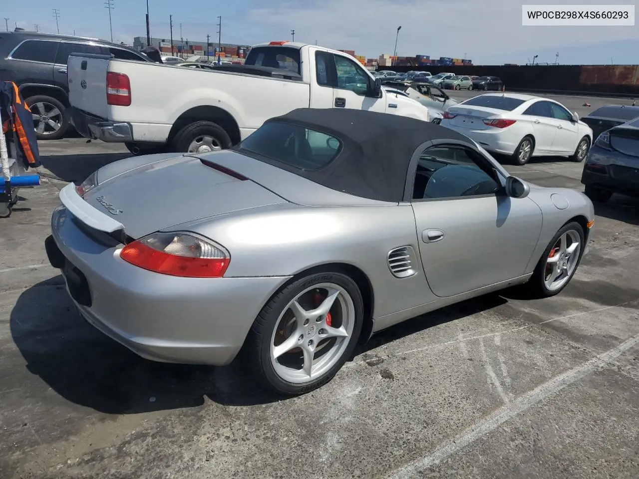 2004 Porsche Boxster S VIN: WP0CB298X4S660293 Lot: 54696135