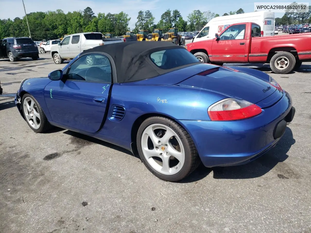 2004 Porsche Boxster VIN: WP0CA29884S620152 Lot: 55655325