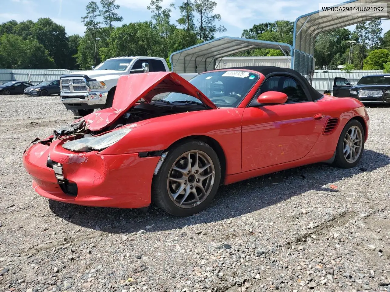 2004 Porsche Boxster VIN: WP0CA29844U621092 Lot: 60660105