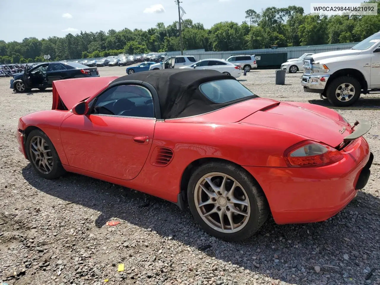 2004 Porsche Boxster VIN: WP0CA29844U621092 Lot: 60660105