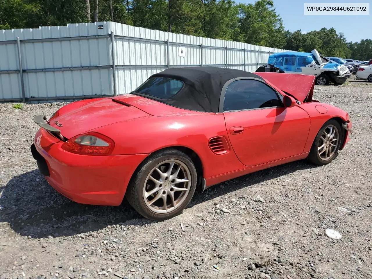 2004 Porsche Boxster VIN: WP0CA29844U621092 Lot: 60660105