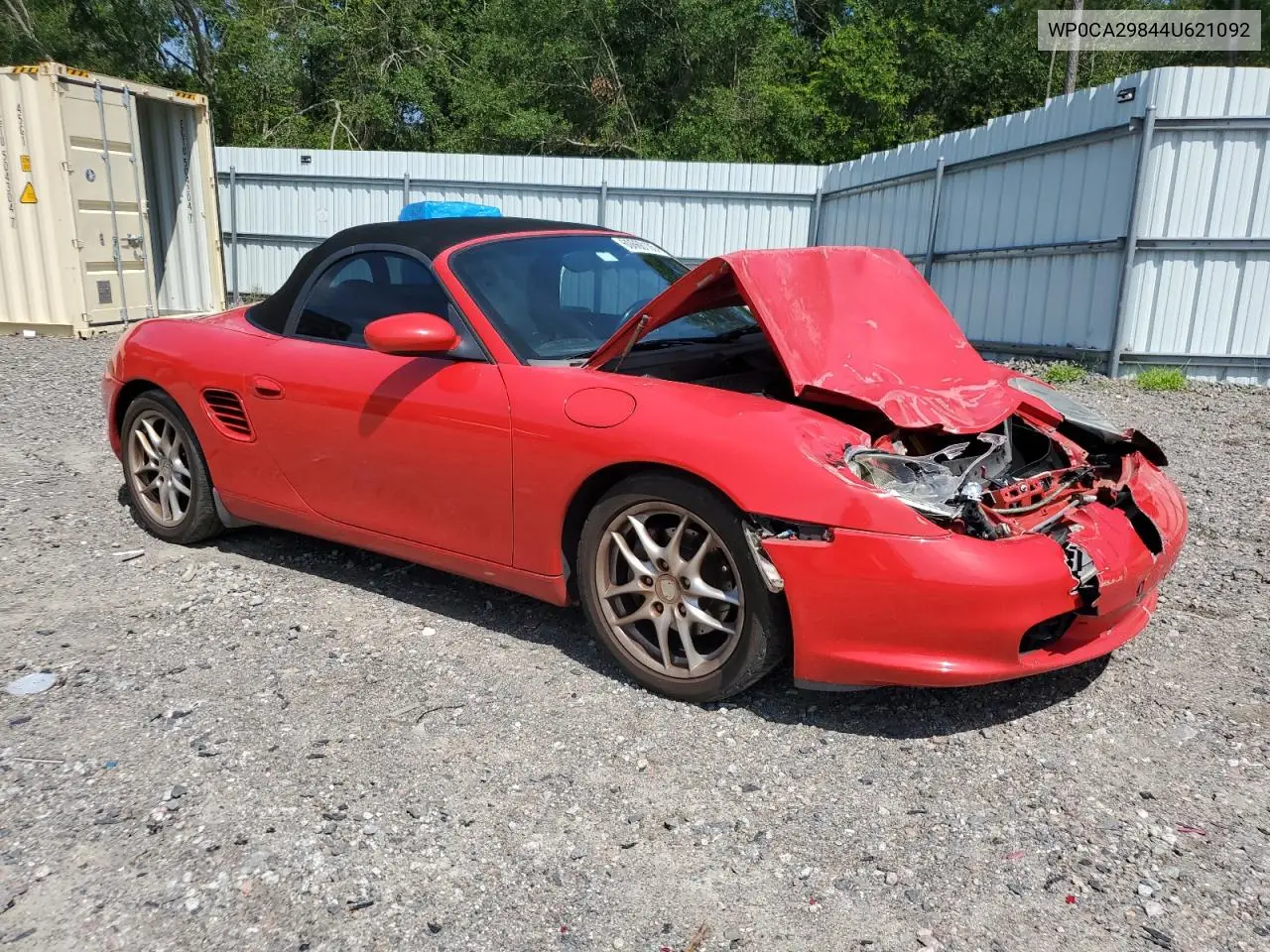 2004 Porsche Boxster VIN: WP0CA29844U621092 Lot: 60660105