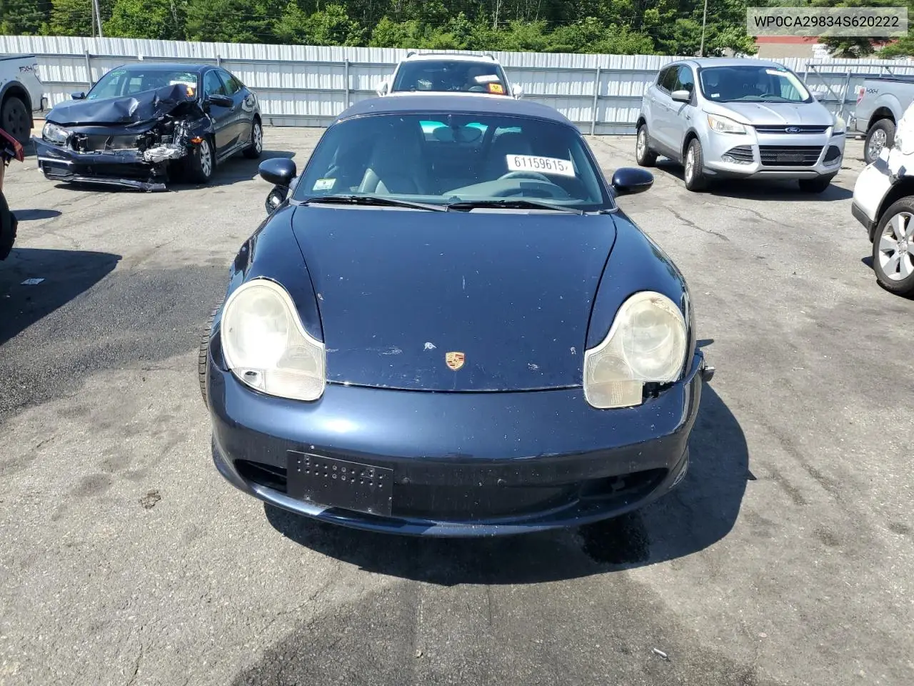 2004 Porsche Boxster VIN: WP0CA29834S620222 Lot: 61159615
