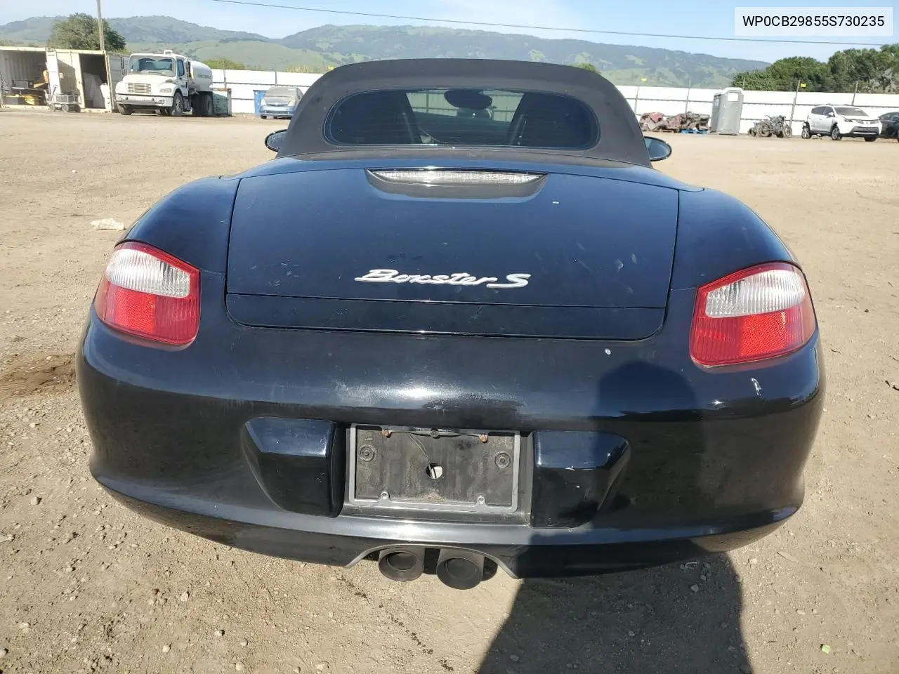 2005 Porsche Boxster S VIN: WP0CB29855S730235 Lot: 53207045