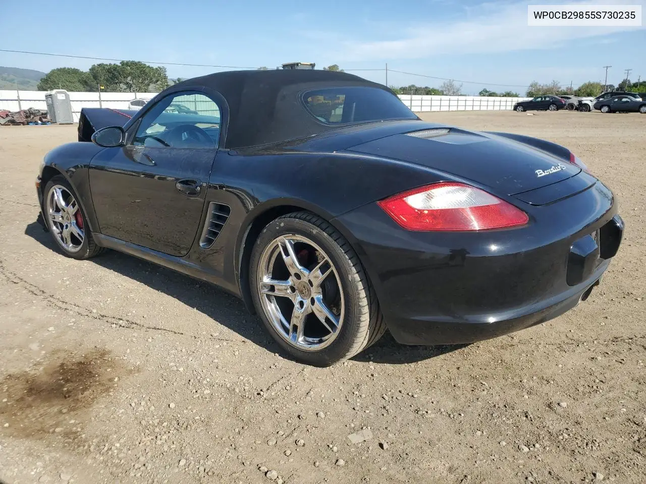 2005 Porsche Boxster S VIN: WP0CB29855S730235 Lot: 53207045