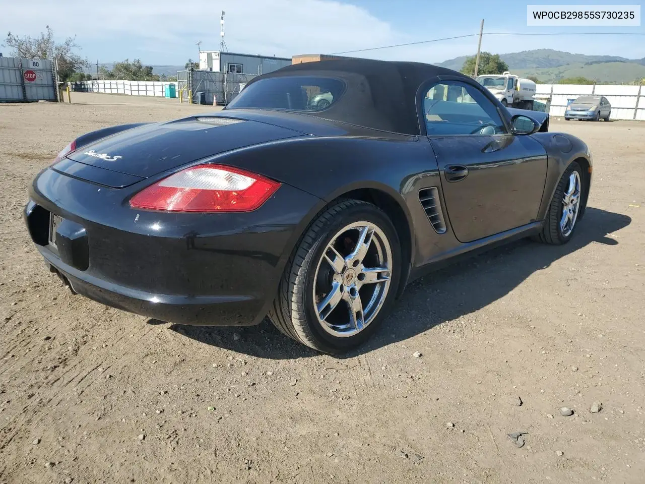 2005 Porsche Boxster S VIN: WP0CB29855S730235 Lot: 53207045