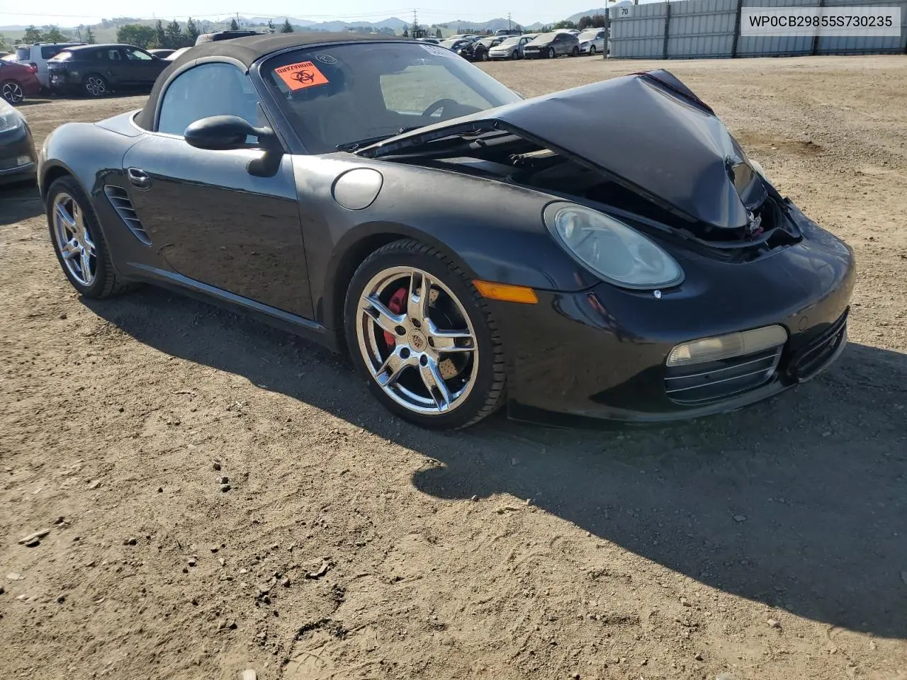 2005 Porsche Boxster S VIN: WP0CB29855S730235 Lot: 53207045