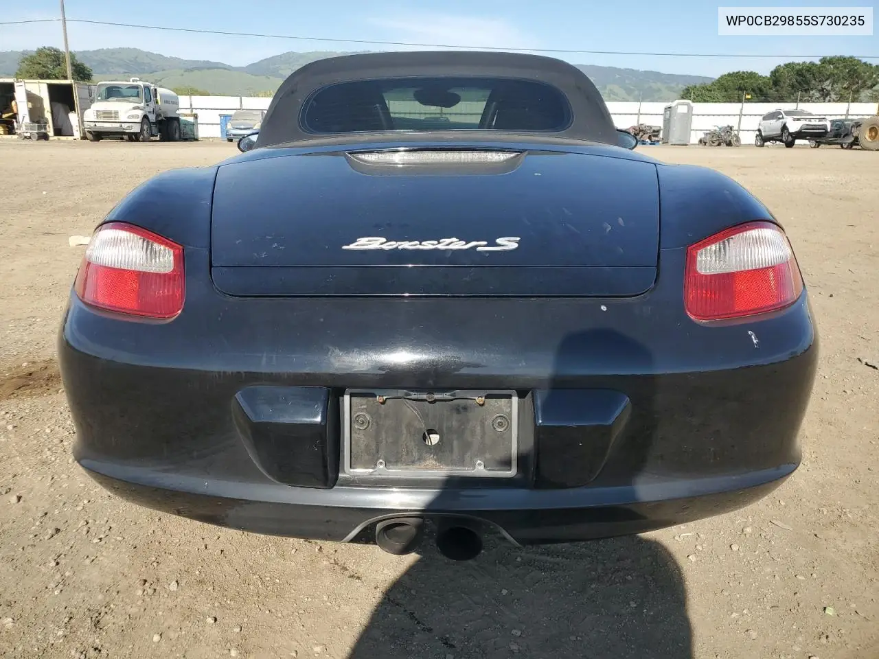 2005 Porsche Boxster S VIN: WP0CB29855S730235 Lot: 53207045