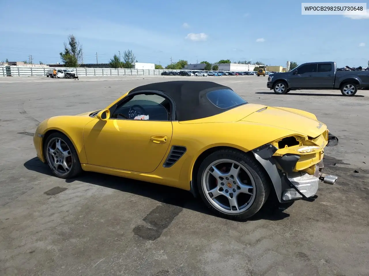 2005 Porsche Boxster S VIN: WP0CB29825U730648 Lot: 59193675