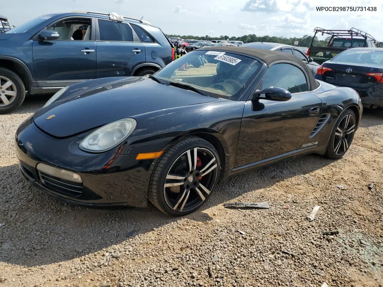 2005 Porsche Boxster S VIN: WP0CB29875U731438 Lot: 61603985