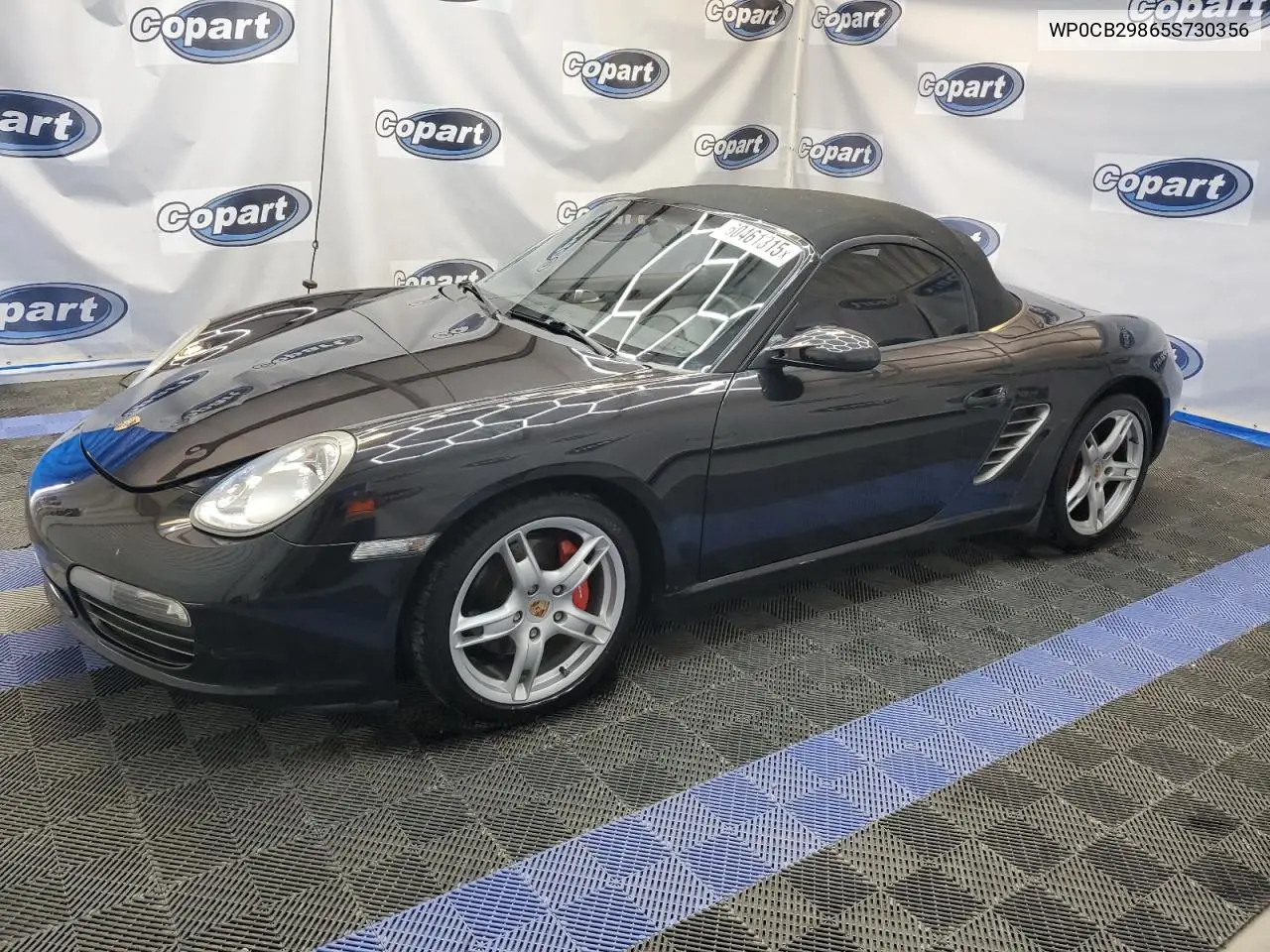 2005 Porsche Boxster S VIN: WP0CB29865S730356 Lot: 62115465