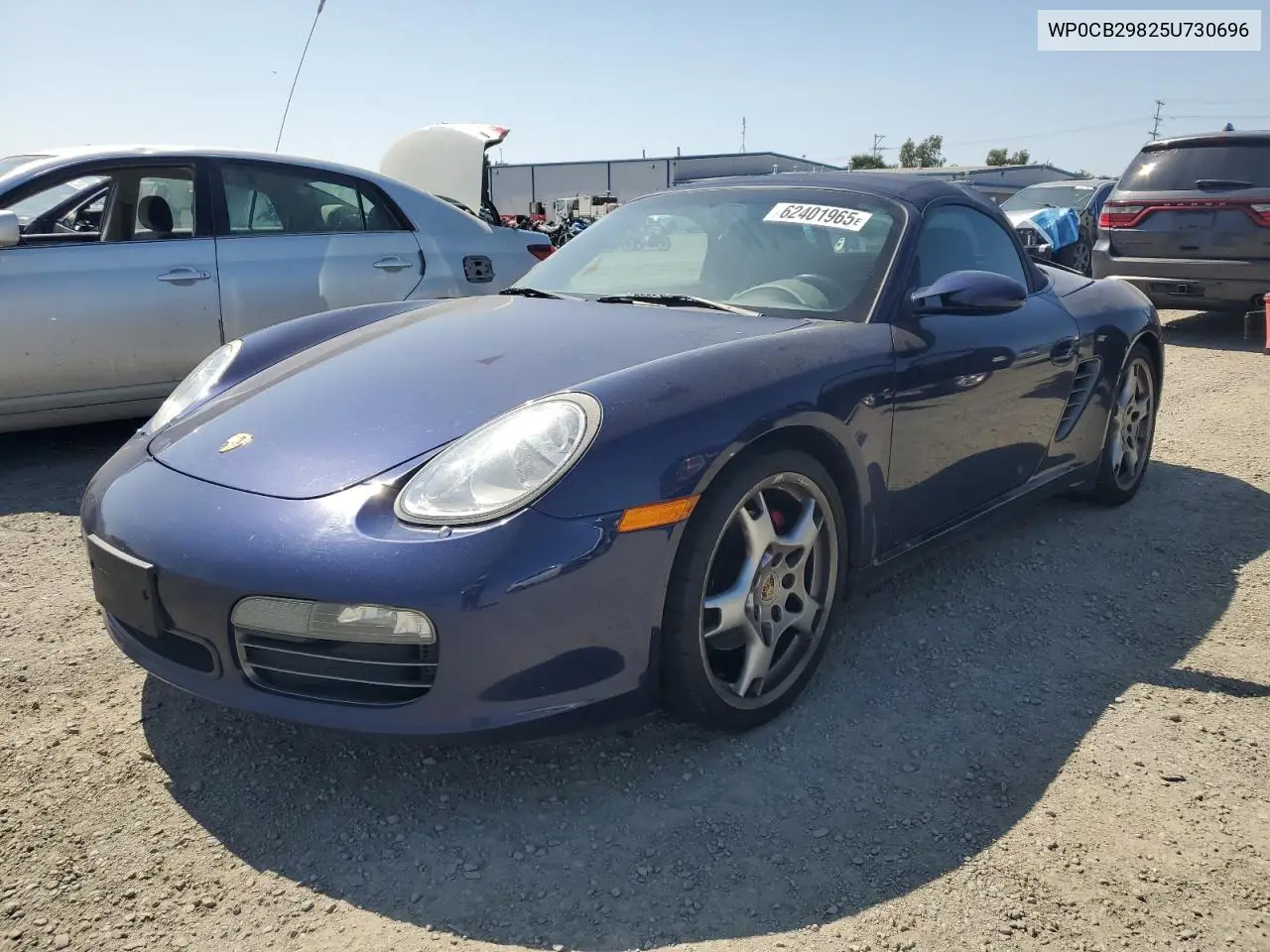 2005 Porsche Boxster S VIN: WP0CB29825U730696 Lot: 62401965