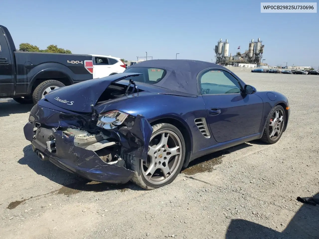 2005 Porsche Boxster S VIN: WP0CB29825U730696 Lot: 62401965