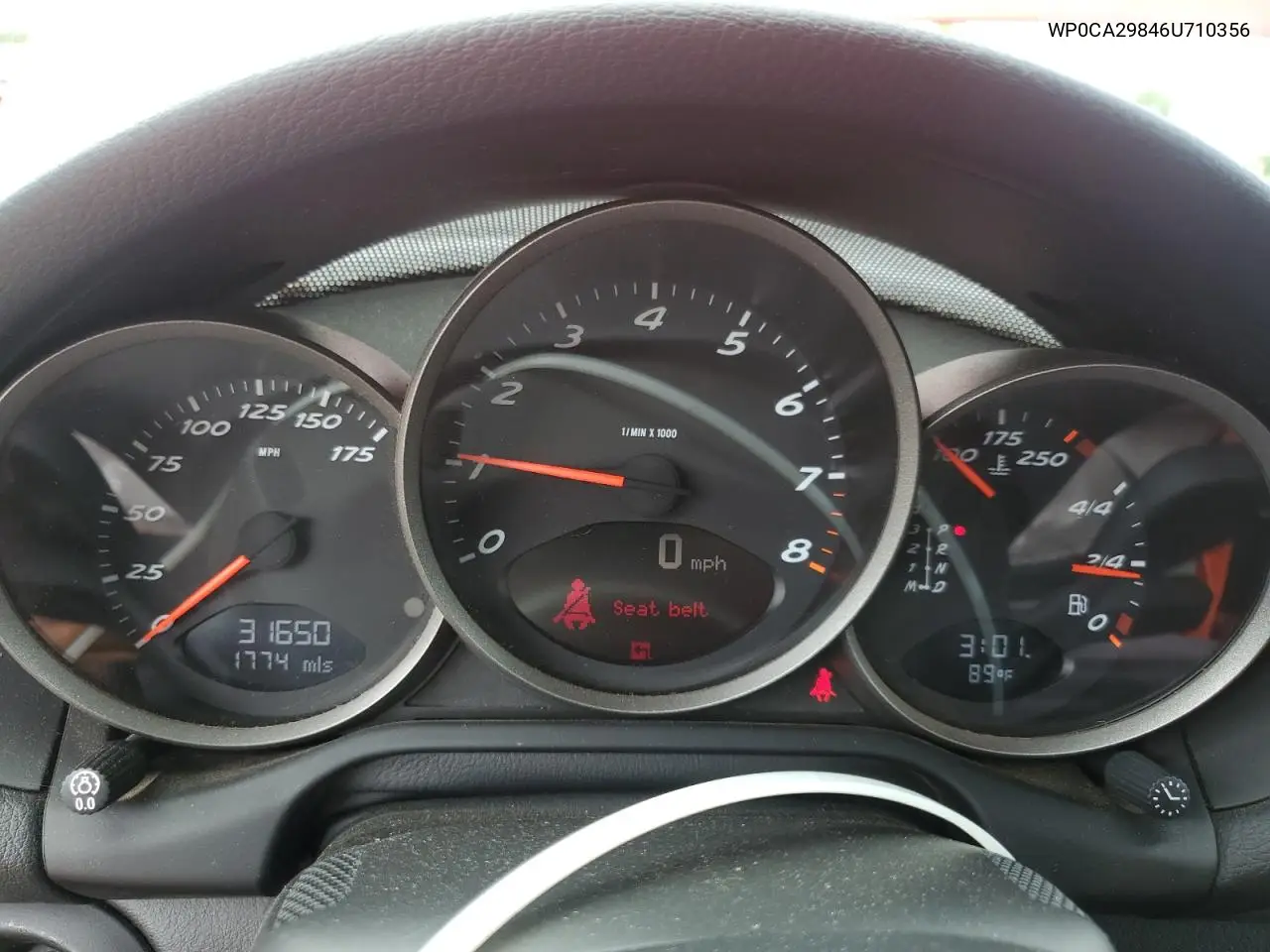 2006 Porsche Boxster VIN: WP0CA29846U710356 Lot: 61652305