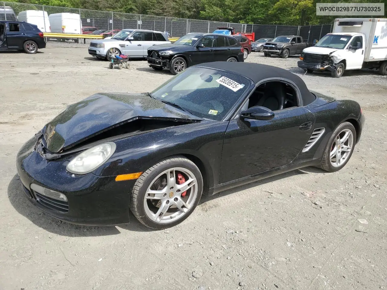 2007 Porsche Boxster S VIN: WP0CB29877U730325 Lot: 55036915