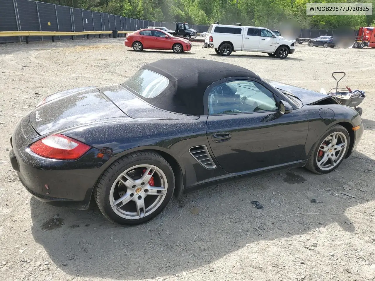 2007 Porsche Boxster S VIN: WP0CB29877U730325 Lot: 55036915