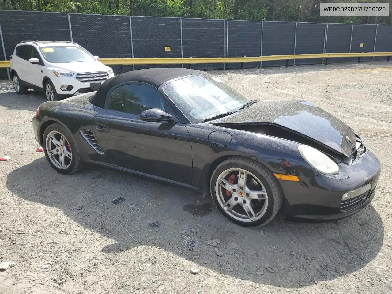 2007 Porsche Boxster S VIN: WP0CB29877U730325 Lot: 55036915