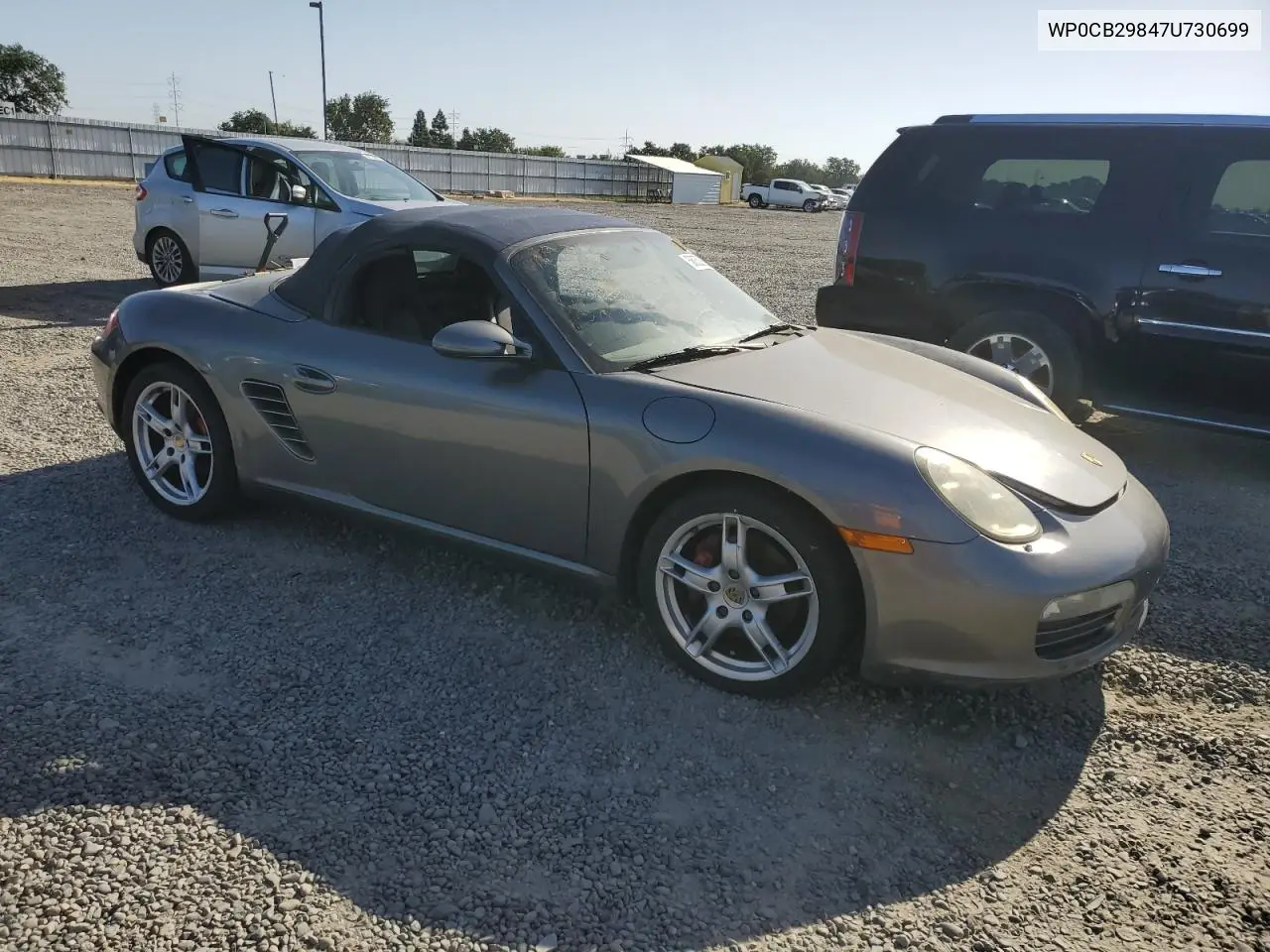 2007 Porsche Boxster S VIN: WP0CB29847U730699 Lot: 56053805