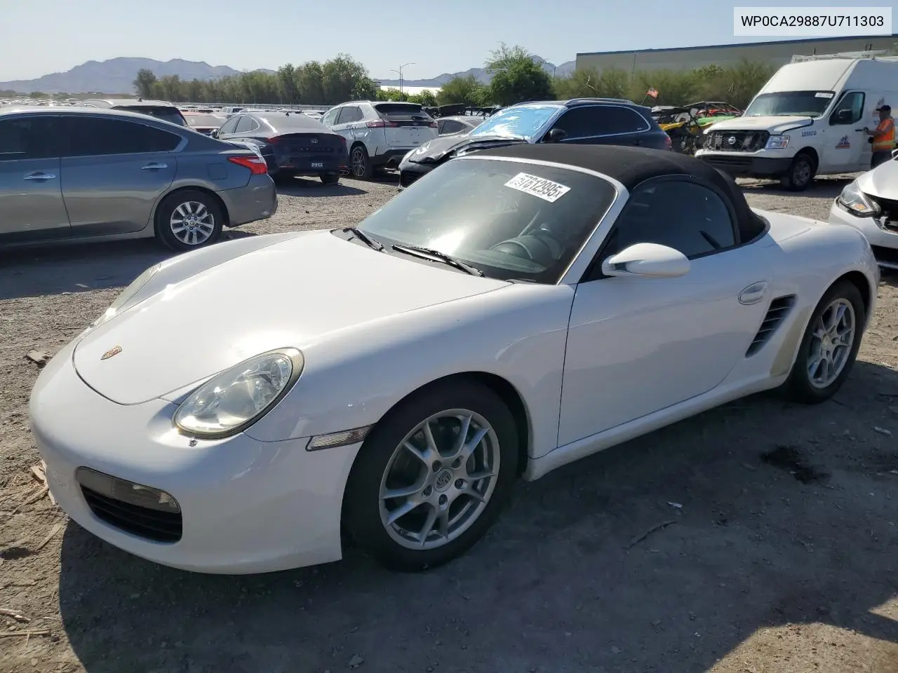 2007 Porsche Boxster VIN: WP0CA29887U711303 Lot: 57812995