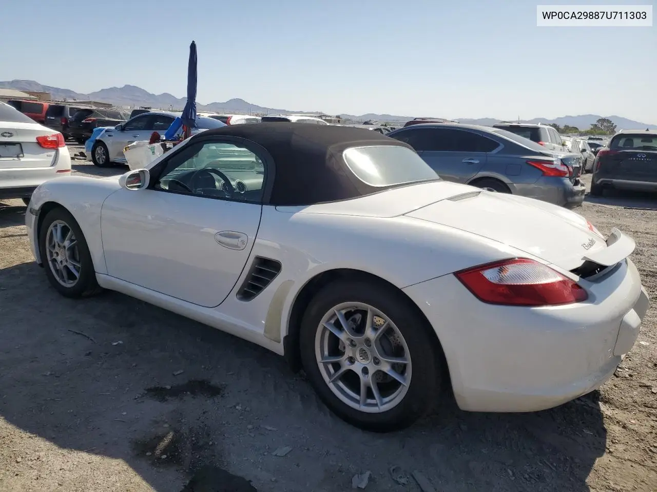 2007 Porsche Boxster VIN: WP0CA29887U711303 Lot: 57812995