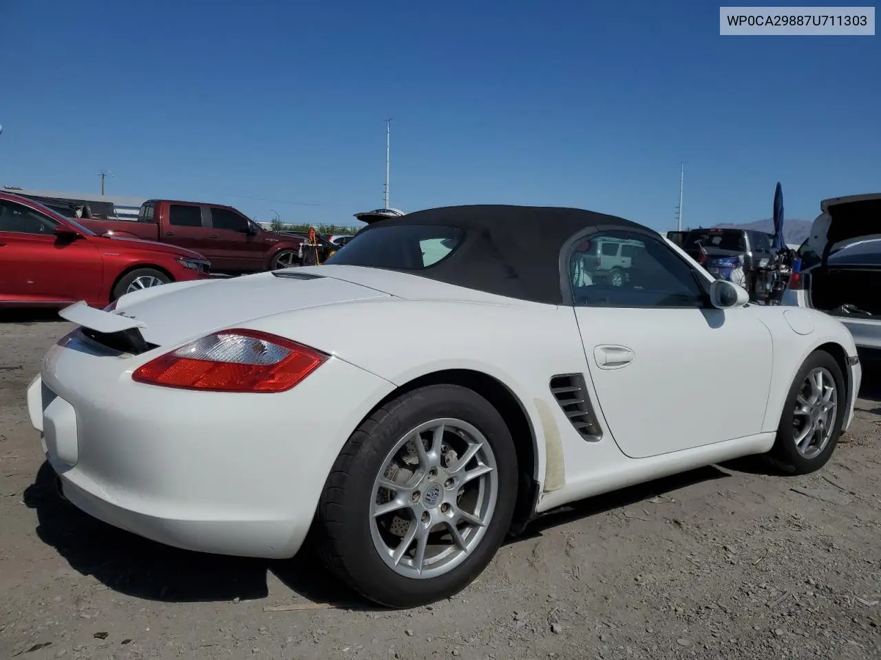 2007 Porsche Boxster VIN: WP0CA29887U711303 Lot: 57812995