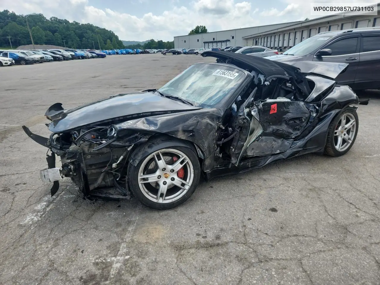 2007 Porsche Boxster S VIN: WP0CB29857U731103 Lot: 61563195