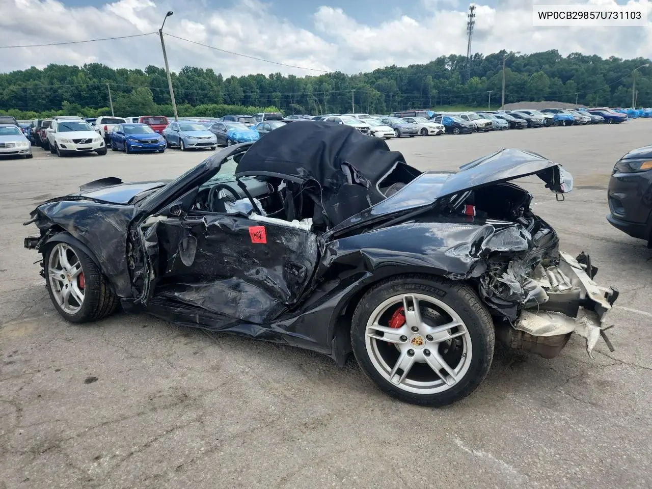 2007 Porsche Boxster S VIN: WP0CB29857U731103 Lot: 61563195