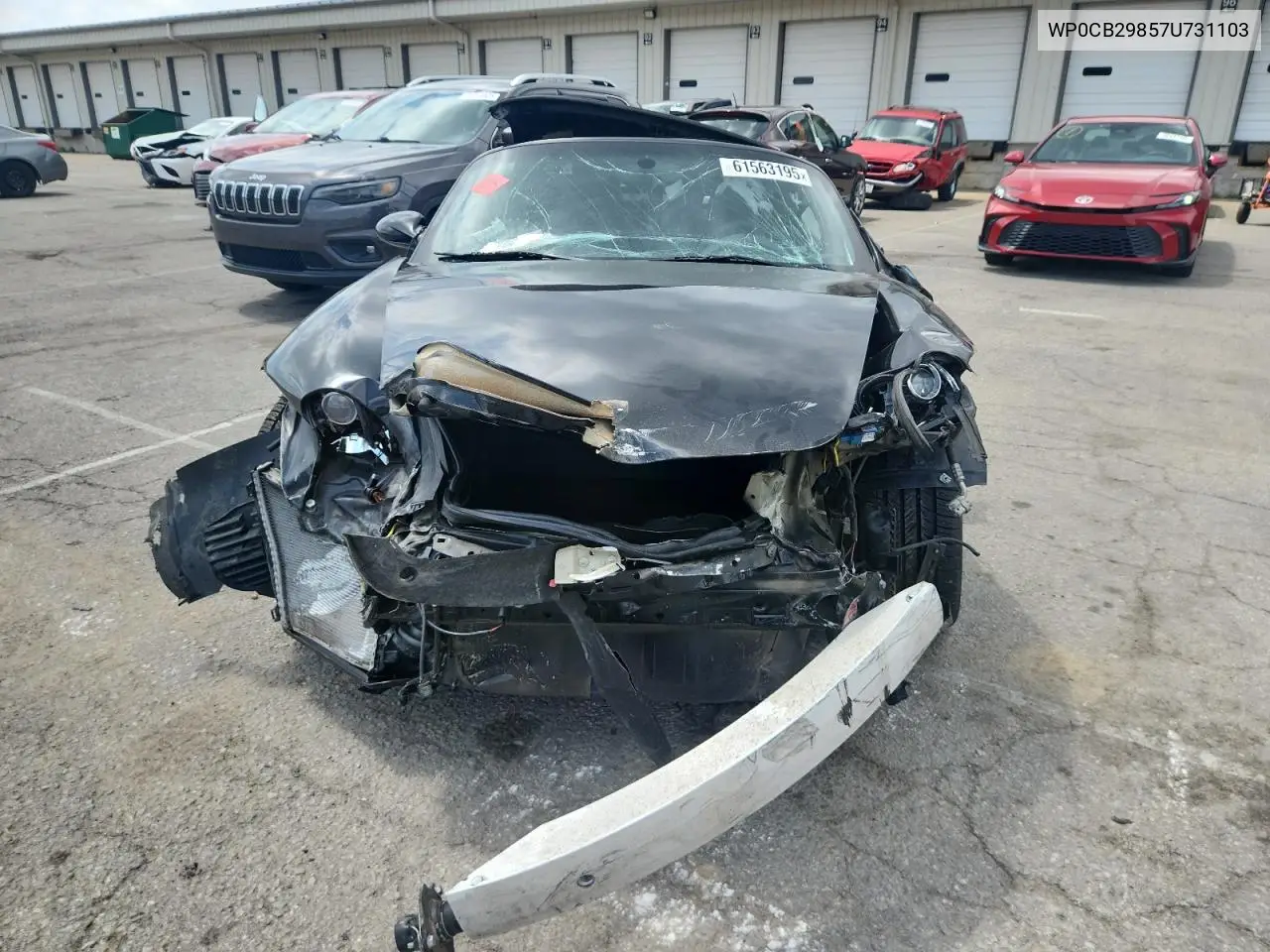 2007 Porsche Boxster S VIN: WP0CB29857U731103 Lot: 61563195
