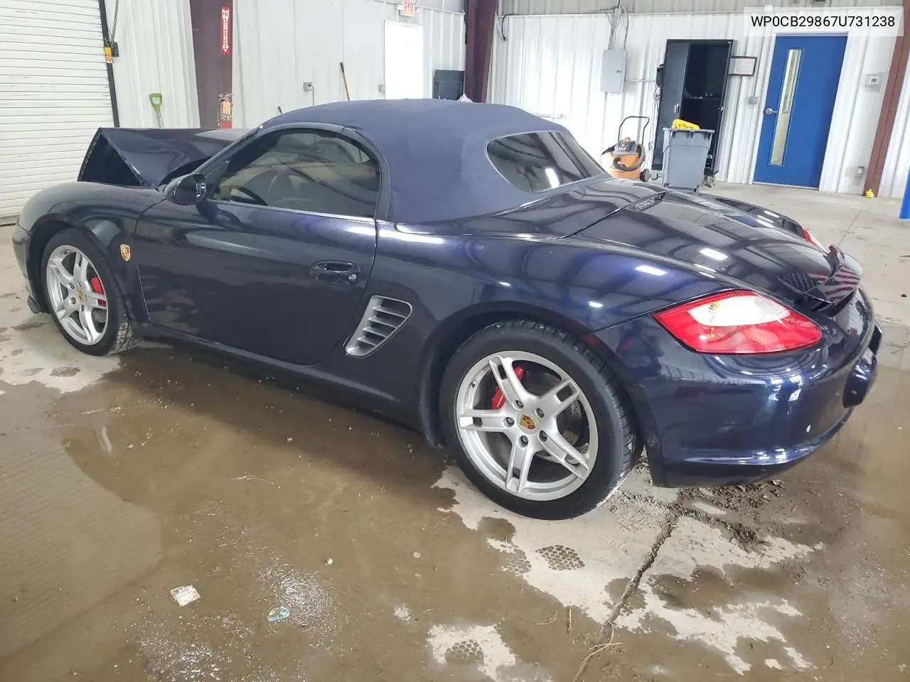 2007 Porsche Boxster S VIN: WP0CB29867U731238 Lot: 62600015