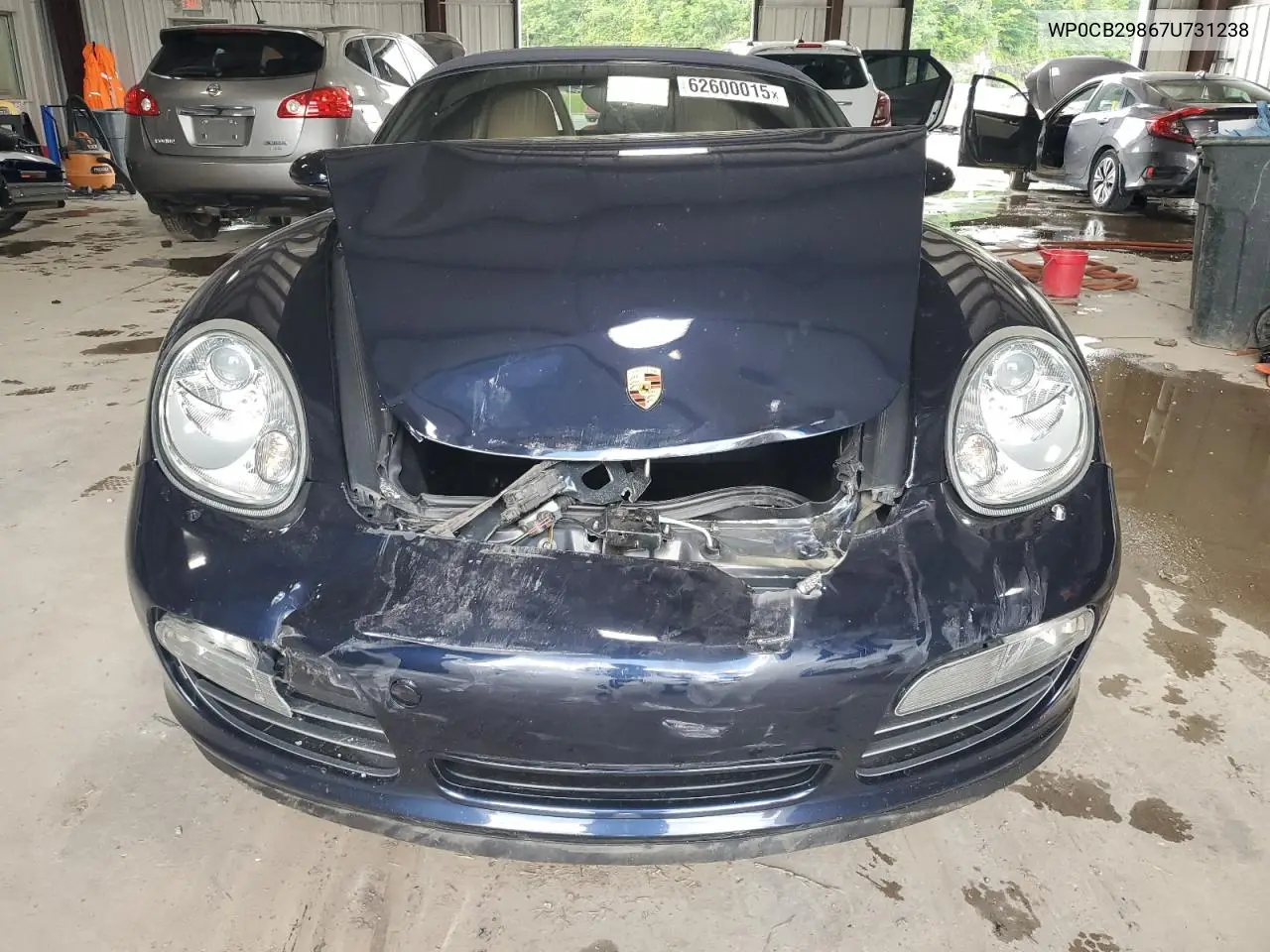 2007 Porsche Boxster S VIN: WP0CB29867U731238 Lot: 62600015